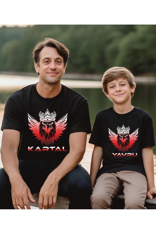 Kartal Baba Oğul Kız T-Shirt (Tekli Üründür Kombin Yapmak Için 2 Adet Sepete Ekleyiniz)
