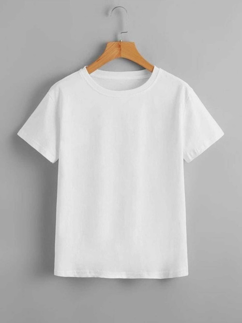 Çocuk Sade Düz Tshirt