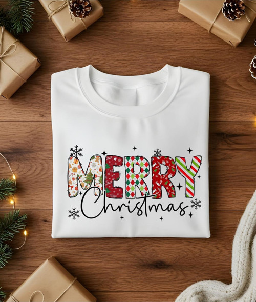 Merry Christmas Yılbaşı Temalıl T-Shirt | Aile Kombin Tişört(Kombin Yapmak İçin Ürün Ekleyiniz)