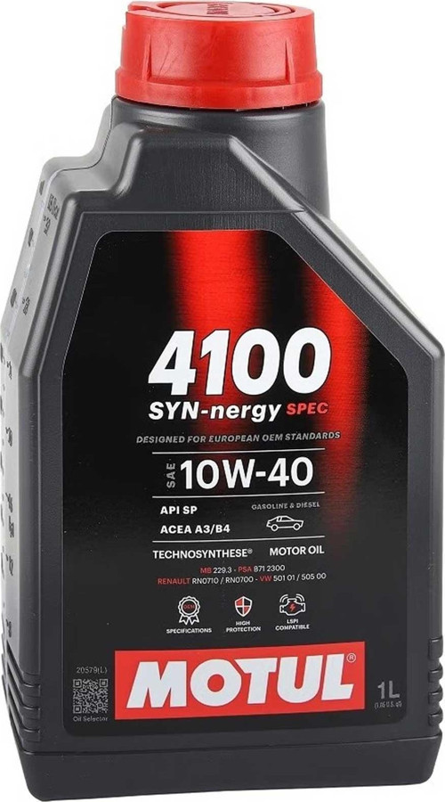 4100 Syn-Nergy Spec 10W40 1 Lt Motor Yağı