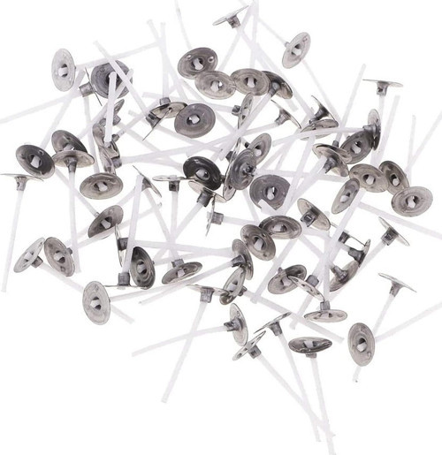 Tealight 35 mm Mum Fitili – 100 Adet Metal Tabanlı Kısa Fitil