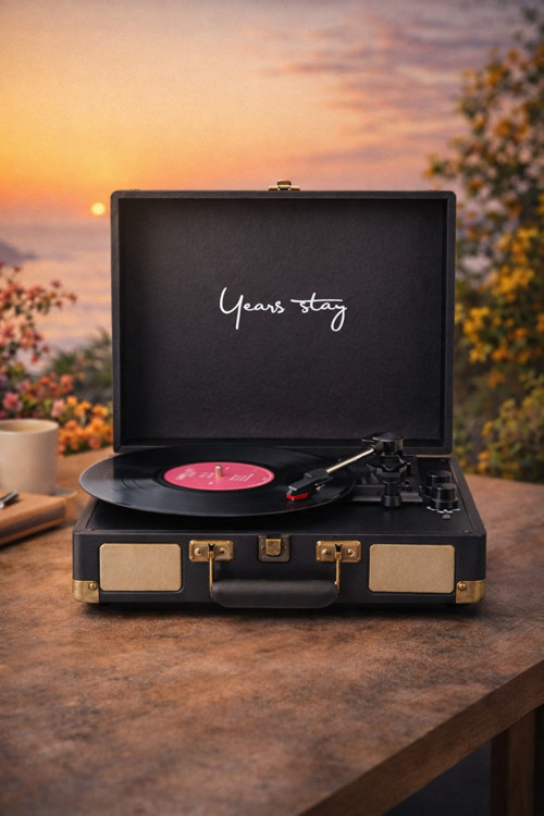 Years Stay Elektrikli Plak Çalar – Bluetooth Özellikli (220V)