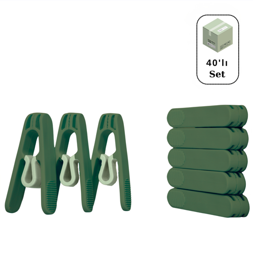 40'lı Premium Plastik Yaysız Mandal, Kırılmaz Mandal, Çamaşır Mandalı, Yaysız Mandal, Poşet Klipsi