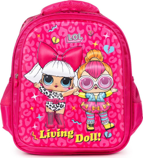 Lisanslı LOL Sürpriz Kız İlkokul Çantası - Living Doll Desenli
