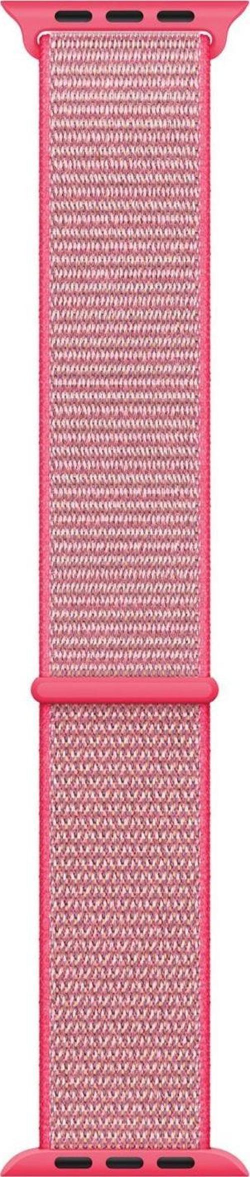 Apple Watch Series 9 45mm Hasırlı Kordon Woven Sport Loop Pembe