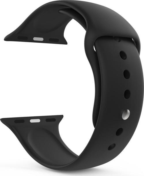 Apple Watch Series 9 45mm Silikon Kordon Siyah