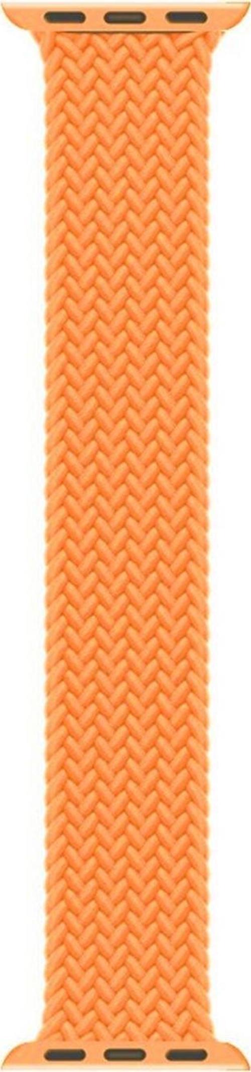 Apple Watch Ultra Kordon, (Medium Size, 147mm) Braided Solo Loop Band Turuncu