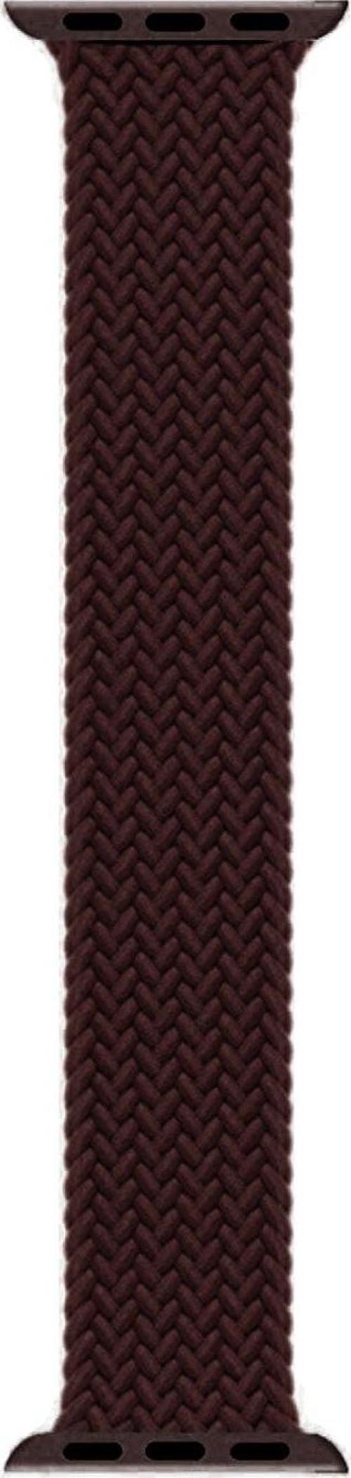Apple Watch Ultra Kordon, (Medium Size, 147mm) Braided Solo Loop Band Koyu Bordo