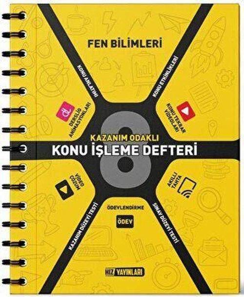8. Sınıf Fen Bilimleri Konu İşleme Defteri
