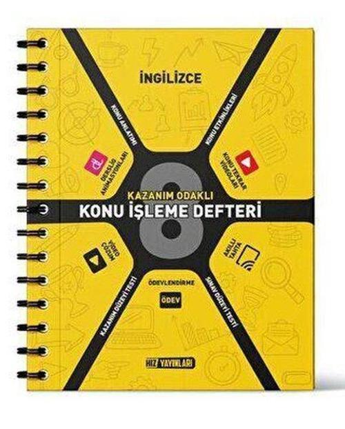 8. Sınıf İngilizce Konu İşleme Defteri