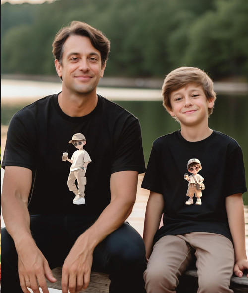 Yeni Sezon Cool Aile Kombin Tişört- Trend Tshirt (Tekli Üründür Kombin İçin Sepete 2 Adet Ekleyiniz)