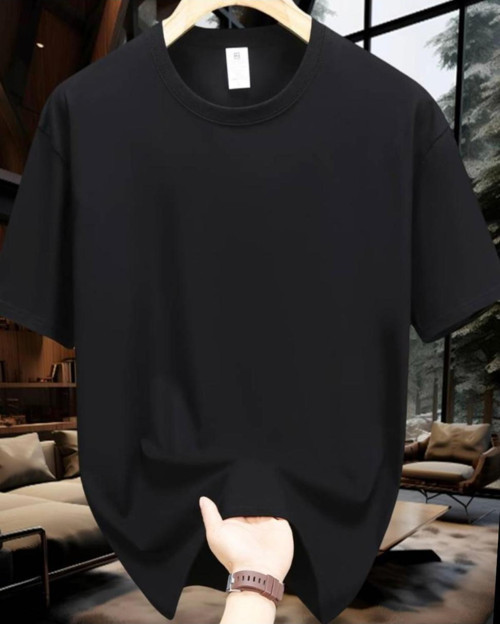 Unisex Siyah Oversize Tshirt