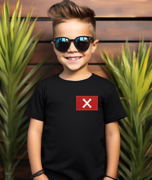Squid Game X Baskılı Tişört - Bisiklet Yaka Pamuklu Unisex Tişört