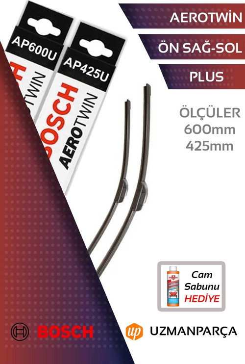 3397006951+3397006944 600 mm + 425 mm Muz Tipi Aerotwin Ön Silecek Seti