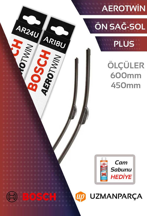 Renault Laguna 1994-2000 Muz Tipi Aerotwin Ön Silecek Takımı Bosch