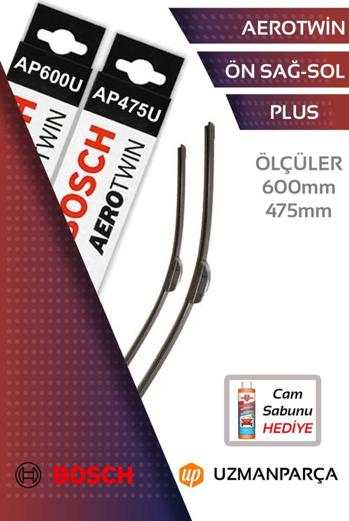 Volkswagen VW CC 2009-2011 Muz Tipi Aerotwin Ön Silecek Takımı Bosch