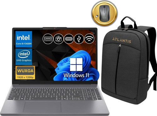 Ip Slim 3 I5-13420H 16GB 1tb SSD W11PRO 15.6" Notebook 83K1004ETR ATL88 + Çanta & Mouse