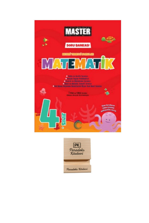 Okyanus Yayınları 4. Sınıf Master Matematik Soru Bankası + Telefon Standı