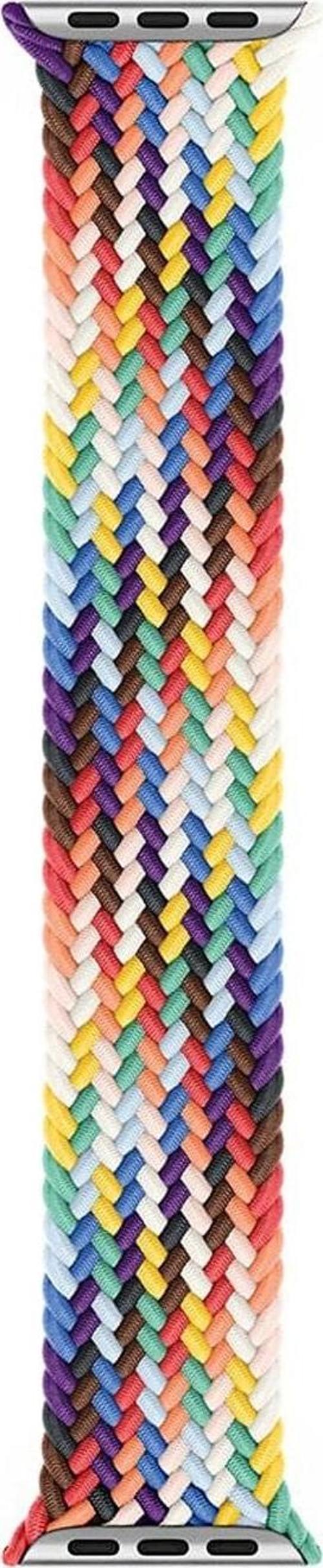 Apple Watch Series 8 41mm Kordon, (Medium Size, 147mm) Braided Solo Loop Band Pride Edition