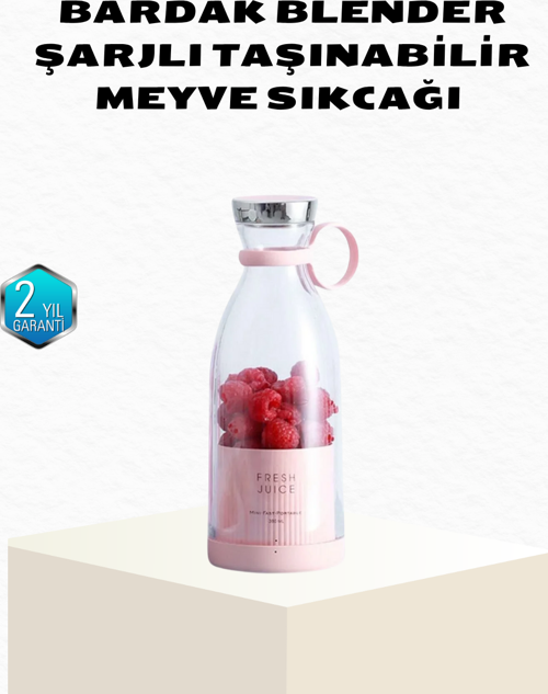 Kablosuz Taşınabilir Mini Blender – Usb Şarjlı 1200Mah