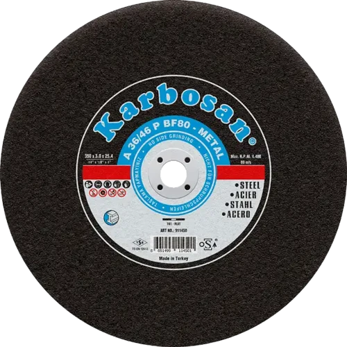 500x5.0x40 METAL SABİT TEZGAH KESME DİSKİ A 30/36 P BF80