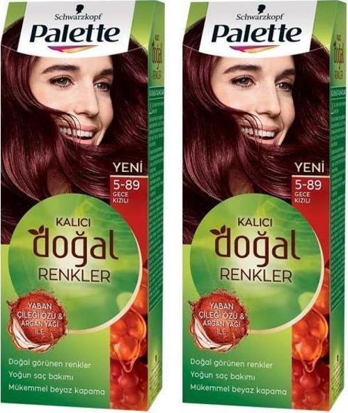 Kalıcı Doğal Renkler 5-89 Gece Kızılı x 2 Adet