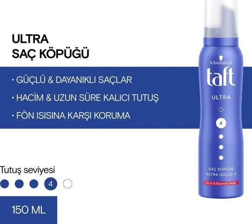 ULTRA KÖPÜK 150 ML 1 ADET GÜÇLENDİRİCİ  SAÇ KÖPÜĞÜ