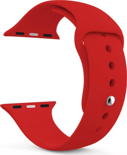 Apple Watch SE 2022 44mm Silikon Kordon Kırmızı