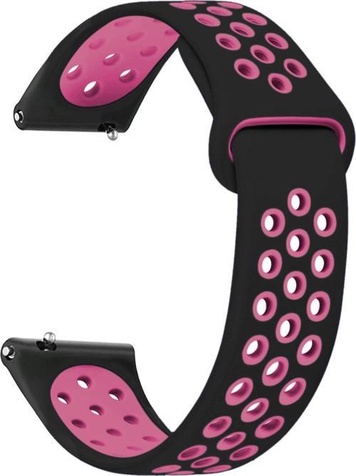 Garmin Forerunner 245 Rainbow Sport Band Kordon Siyah Pembe