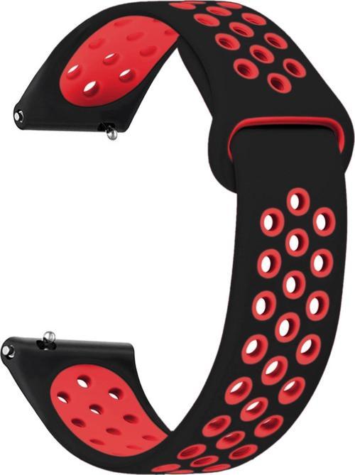 Garmin Vivoactive 3 Rainbow Sport Band Kordon Siyah Kırmızı