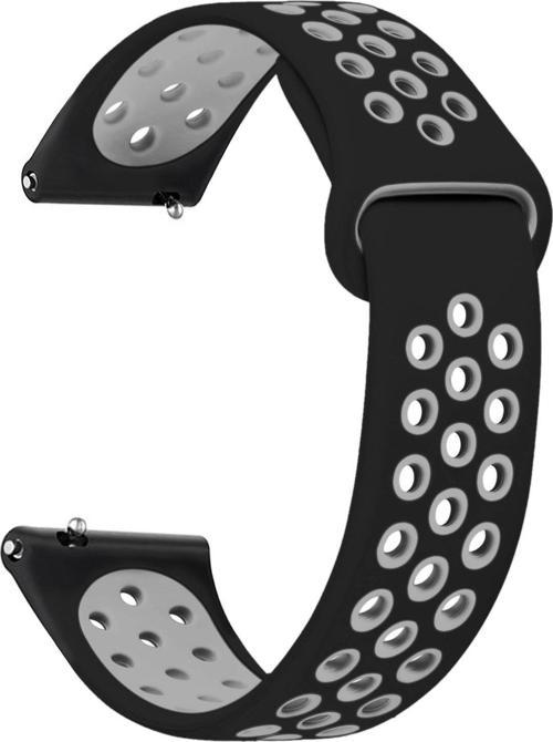 Garmin Vivoactive 3 Rainbow Sport Band Kordon Siyah Gri