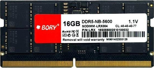 16 Gb Ddr5 5600mhz Bory Kutulu Nb