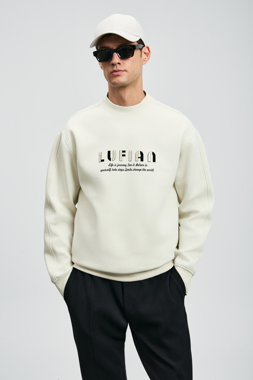 Oracle Erkek Sweatshirt Kırık Beyaz