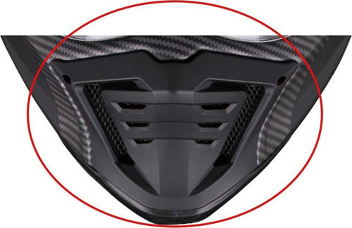 EXO HX1 Carbon SE Çene Havalandırması Siyah Gümüş