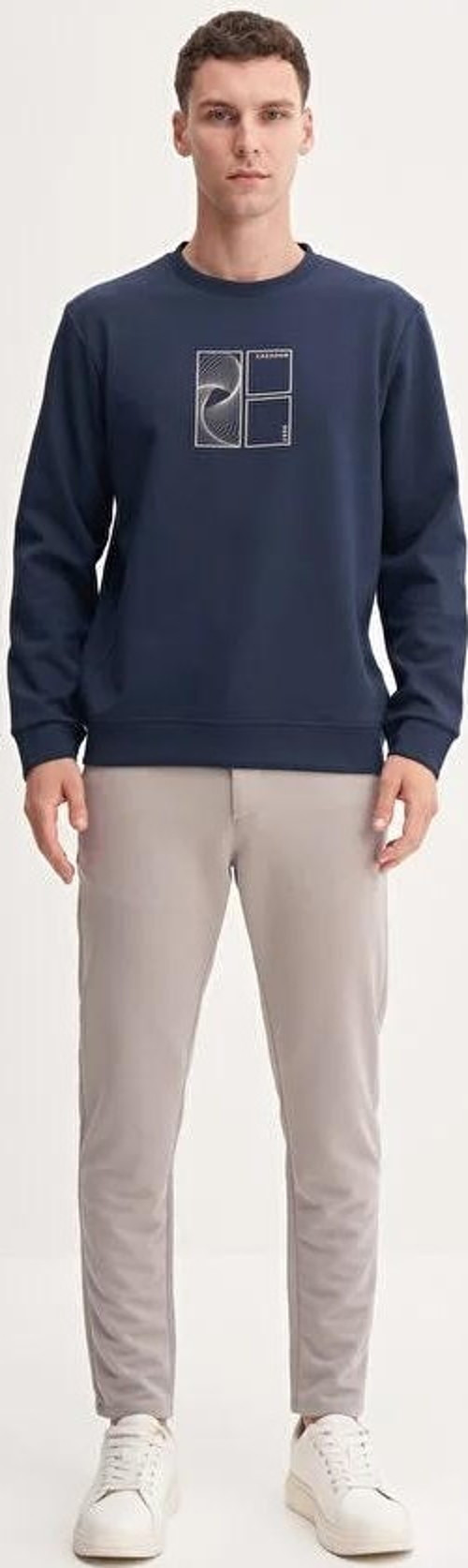 Dynamic Regular Fit Pamuk Karışımlı Baskılı Scuba Sweatshirt-53290
