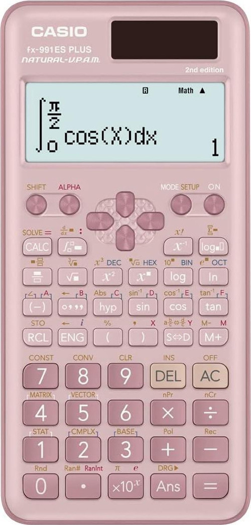 Fx-991Es Plus Pembe 2. Versiyon Bilimsel Fonksiyonlu Hesap Makinesi