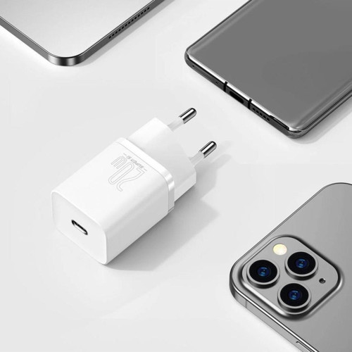 Baseus Super Si QC 20 W Type-C Beyaz Hızlı Şarj Adaptörü 7