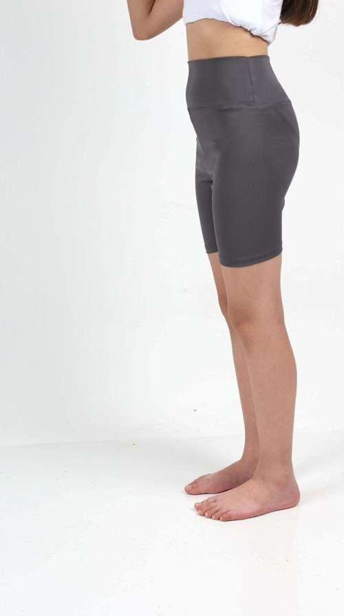 Kız Çocuk Yüksek Bel, Biker, Casual, Koşu, Yürüyüş, Spor, Egzersiz, Fittness, Kısa Tayt