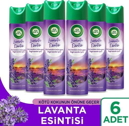 Sprey Aerosol Lavanta Esintisi Oda Kokusu (6 x 300 ml)