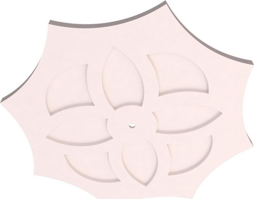 Lamba Tavan Göbeği-Sekizgen-egri-51-56cm-2 Adet