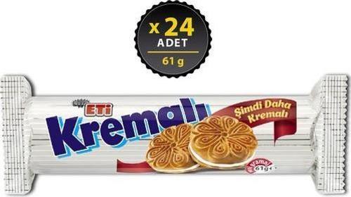 Kremalı Sandviç Bisküvi 61 g x 24 Adet