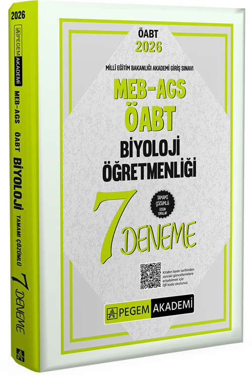 2026 MEB AGS ÖABT Biyoloji Öğretmenliği Tamamı Çözümlü 7 Deneme