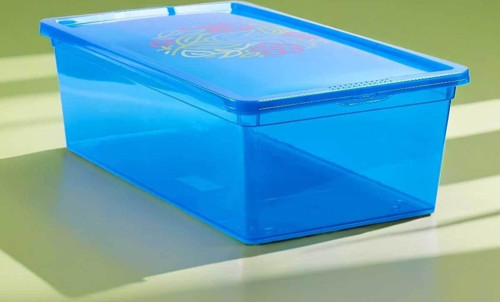 Light Box Transparent Mavi - 5 Litre Ayakkabı ve Saklama Kutusu
