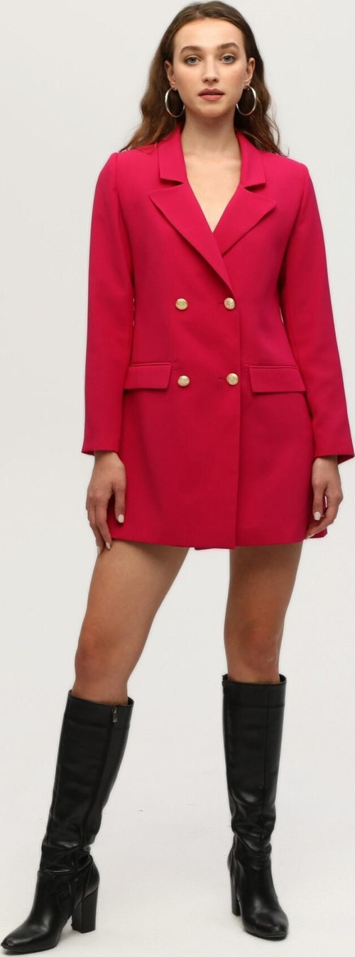 Astarlı Düğme Kapamalı Blazer Ceket Fuşya 0105123