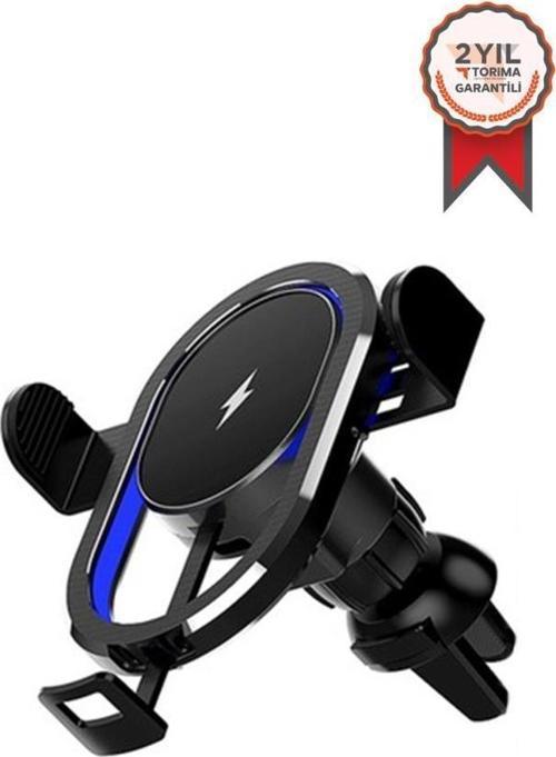 Magnetic Car Wirelless Charging Telefon Tutucu Araç Şarjı 15W-D6