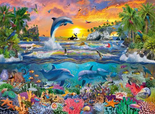 100 Parça Puzzle Tropik Cennet 109500