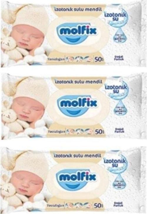 Izotonik Sulu Havlu Mendil Yenidoğan 50x3'lü