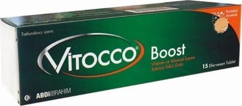 Vitocco Boost Vitamin ve Mineral İçeren Takviye Edici Gıda 15 Efervesan Tablet