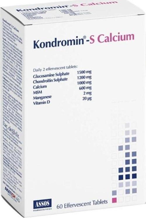 Kondromin-S Calcium Takviye Edici Gıda 60 Efervesan Tablet