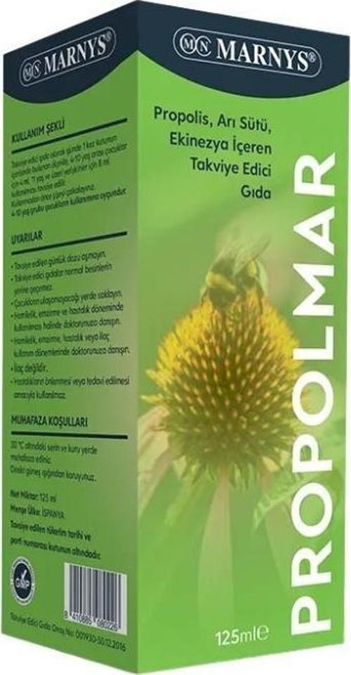 Propolmar Propolis, Arı Sütü, Ekinezya İçeren Takviye Edici Gıda 125ml